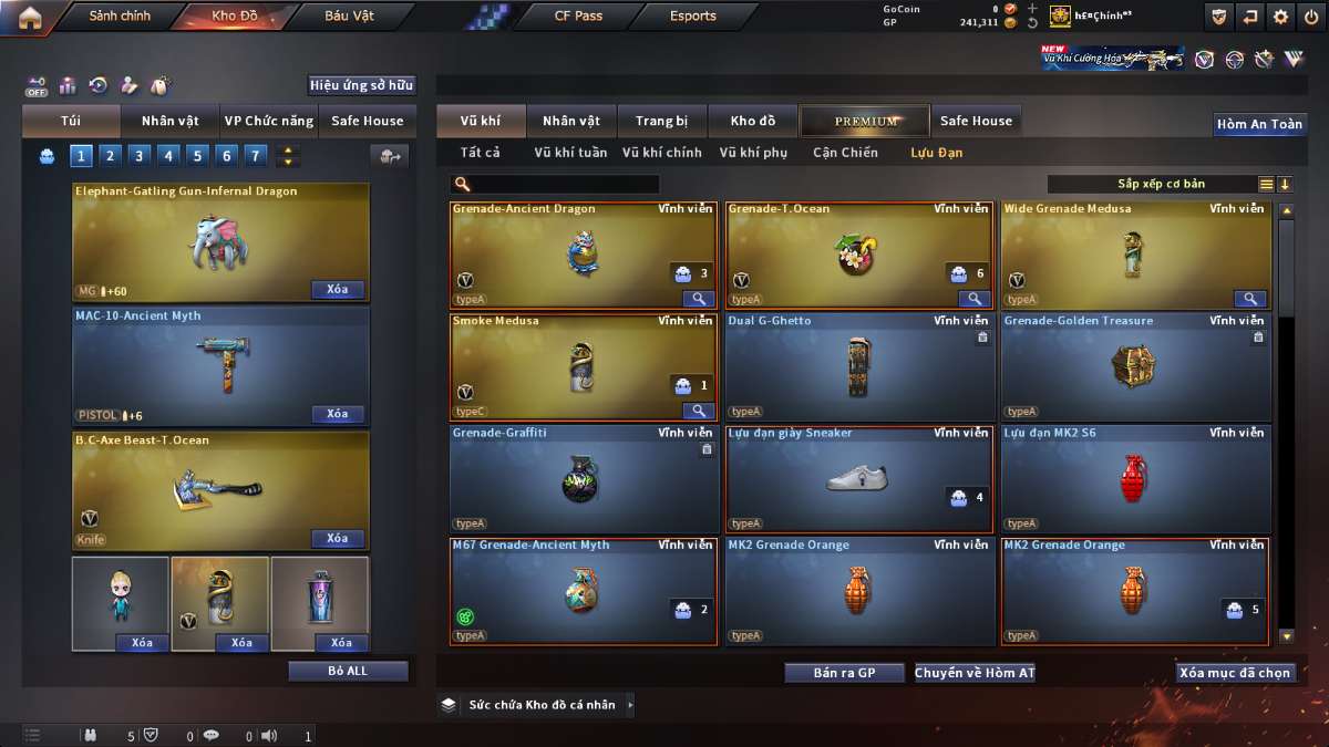 shop acc cf uy tin gia re